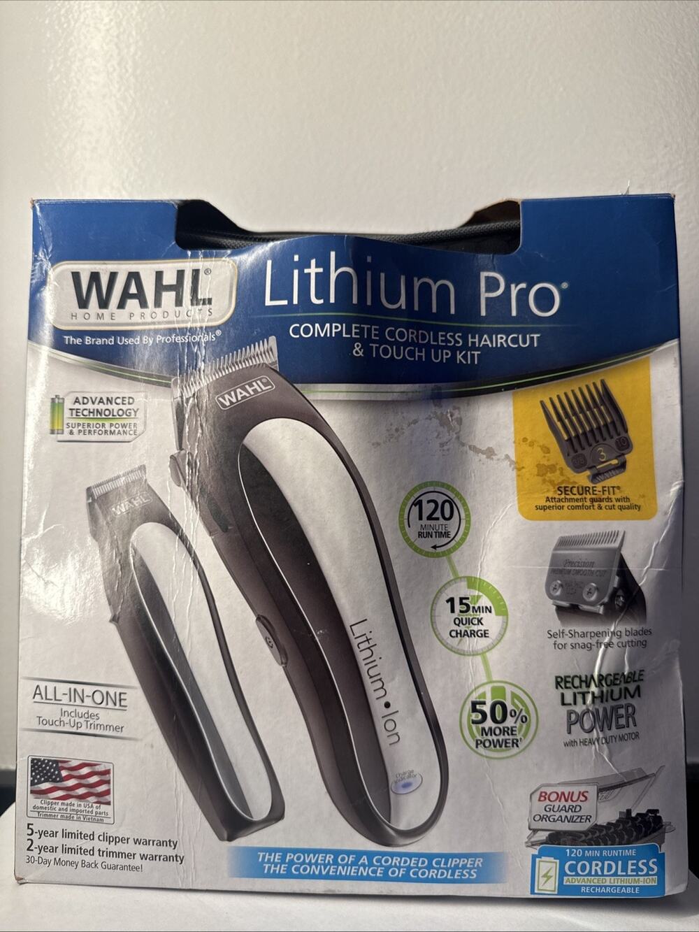 Wahl Lithium Pro Complete Cordless Hair Clipper & Touch Up Kit 79600-3301